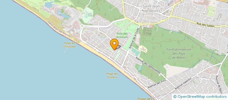 localisation de l'entreprise MONSIEUR ERNEST PAJOT  SAINT-JEAN-DE-MONTS