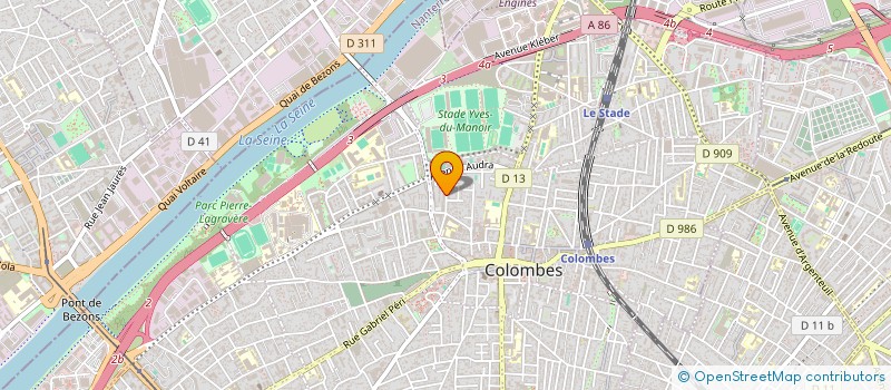 localisation de l'entreprise MONSIEUR ERNEST PETIENVE  COLOMBES