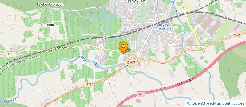 localisation de l'entreprise MONSIEUR ERNEST PISAN  LES ARCS