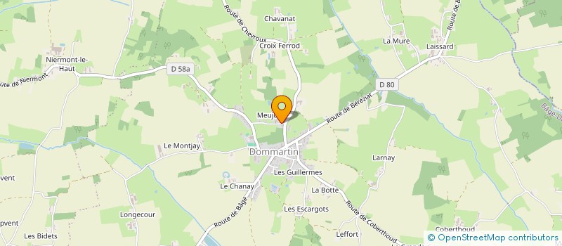 localisation de l'entreprise MONSIEUR ERNEST PITISCI à BAGE-DOMMARTIN