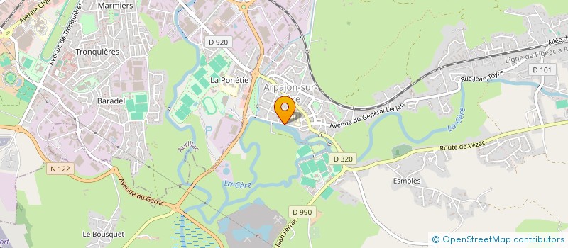 localisation de l'entreprise MONSIEUR ERNEST REINARD à ARPAJON-SUR-CERE