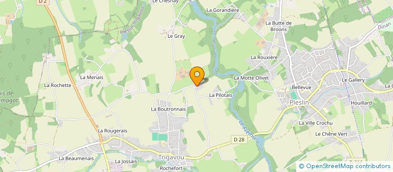 localisation de l'entreprise MONSIEUR ERNEST ROLLAND  PLESLIN-TRIGAVOU