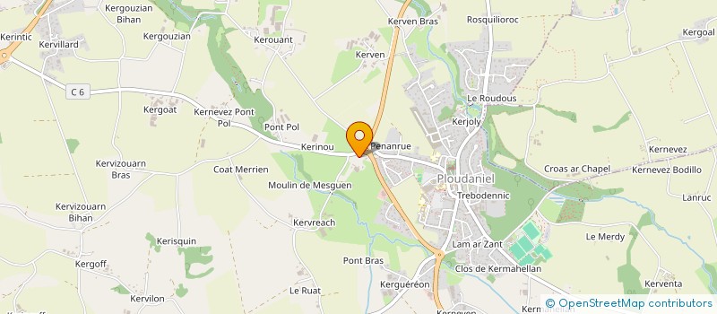 localisation de l'entreprise MONSIEUR ERNEST SALIOU  PLOUDANIEL