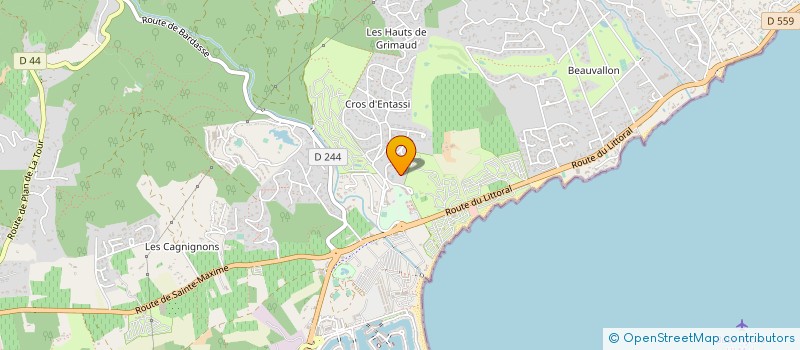 localisation de l'entreprise MONSIEUR ERNEST SUTTON  GRIMAUD