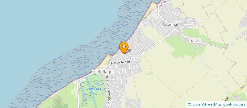 localisation de l'entreprise MONSIEUR ERNEST VITENET  CRIEL-SUR-MER