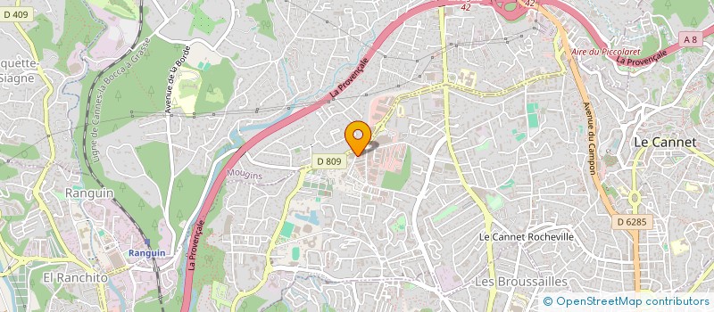 localisation de l'entreprise MONSIEUR ERNESTO JIMENEZ à LE CANNET