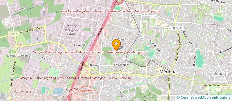 localisation de l'entreprise MONSIEUR ERNESTO PAREDES  MERIGNAC