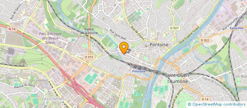 localisation de l'entreprise MONSIEUR ERNESTO PICARONE  PONTOISE