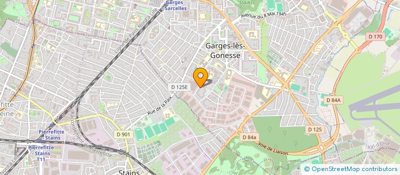 localisation de l'entreprise MONSIEUR ERNSO LEGER  GARGES-LES-GONESSE