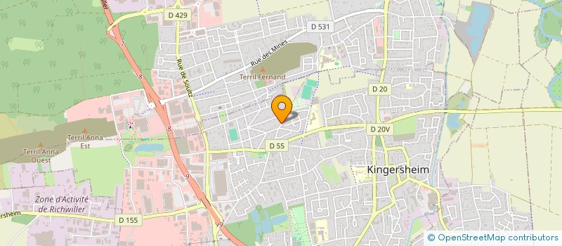 localisation de l'entreprise MONSIEUR EROL DIKMEN  KINGERSHEIM