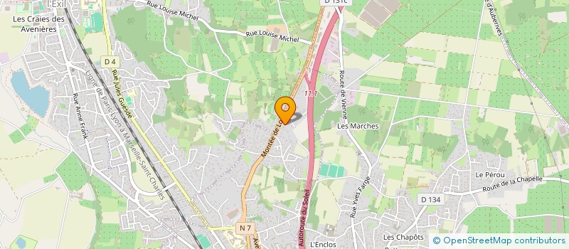 localisation de l'entreprise MONSIEUR EROL GULAGAC  LE PEAGE-DE-ROUSSILLON