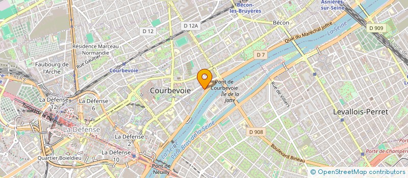 localisation de l'entreprise MONSIEUR ERONDINO ALVES DA SILVA JUNIOR à COURBEVOIE