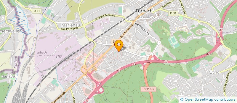 localisation de l'entreprise MONSIEUR ERSAN OSMANOVIC  FORBACH