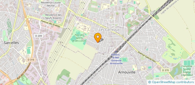 localisation de l'entreprise MONSIEUR ERSIN ATES  VILLIERS-LE-BEL