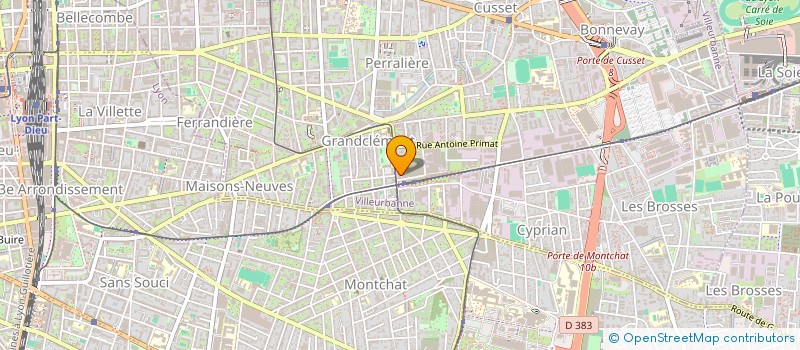 localisation de l'entreprise MONSIEUR ERSIN DILSIZ  VILLEURBANNE