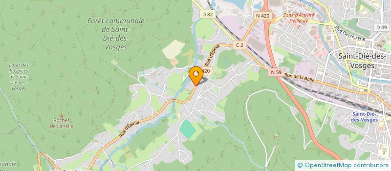 localisation de l'entreprise MONSIEUR ERSOY MENTESE à SAINT-DIE-DES-VOSGES