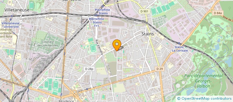 localisation de l'entreprise MONSIEUR ERTAN SELCHUK  STAINS