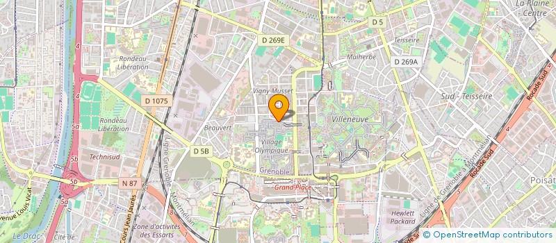 localisation de l'entreprise MONSIEUR ERTUGRUL ERBEK  GRENOBLE