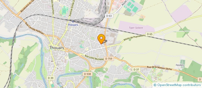 localisation de l'entreprise MONSIEUR ERVIN LJATIF  THOUARS