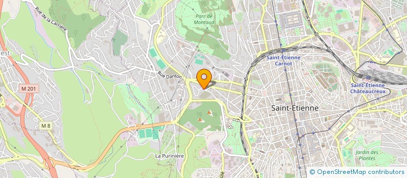 localisation de l'entreprise MONSIEUR ERVIS META  SAINT-ETIENNE