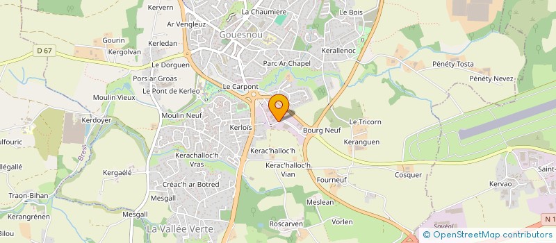 localisation de l'entreprise MONSIEUR ERWAN ABIVEN à GOUESNOU