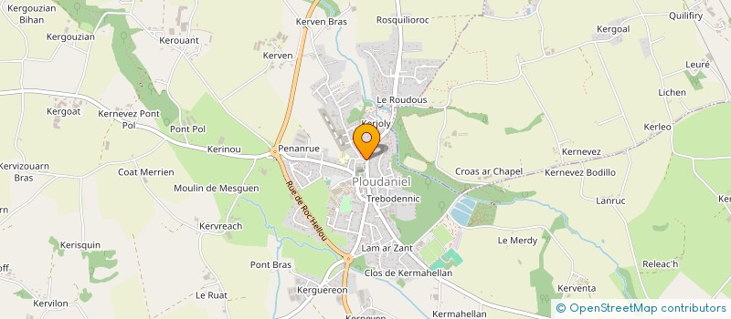 localisation de l'entreprise MONSIEUR ERWAN AUDRAIN à PLOUDANIEL