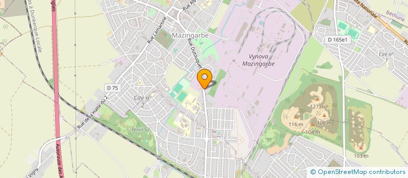 localisation de l'entreprise MONSIEUR ERWAN BARRAULT  MAZINGARBE