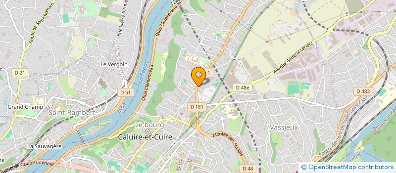 localisation de l'entreprise MONSIEUR ERWAN BENAND  CALUIRE-ET-CUIRE