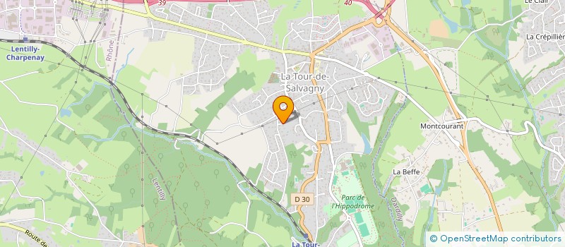 localisation de l'entreprise MONSIEUR ERWAN BERNARD  LA TOUR-DE-SALVAGNY