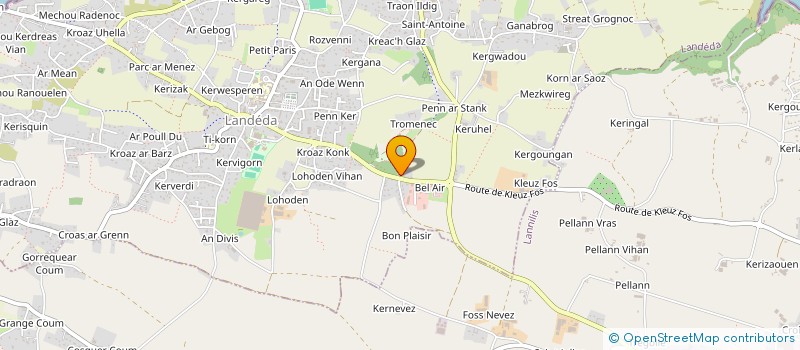 localisation de l'entreprise MONSIEUR ERWAN BERTHOU  LANDEDA