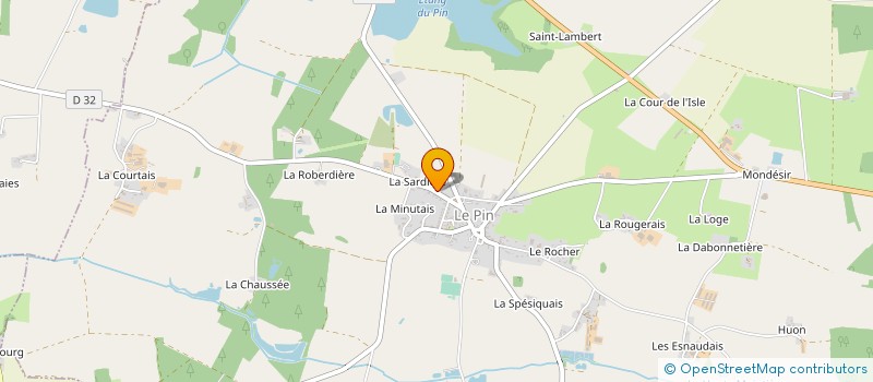 localisation de l'entreprise MONSIEUR ERWAN BERTRET à LE PIN