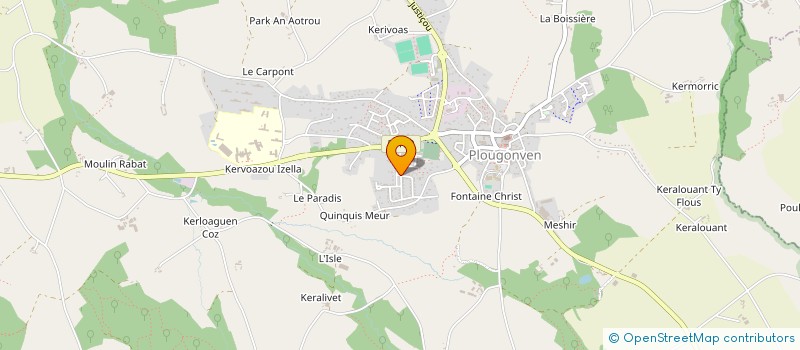 localisation de l'entreprise MONSIEUR ERWAN BEYER à PLOUGONVEN