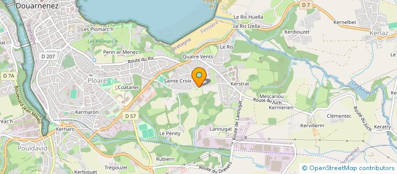 localisation de l'entreprise MONSIEUR ERWAN BIGER à DOUARNENEZ