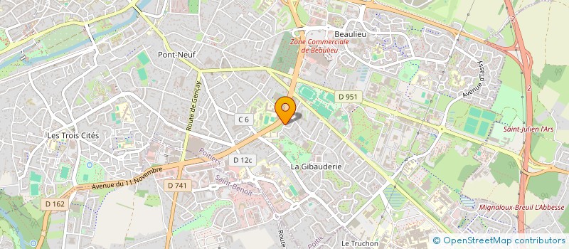 localisation de l'entreprise MONSIEUR ERWAN BINEAU à POITIERS