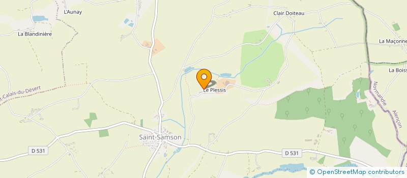 localisation de l'entreprise MONSIEUR ERWAN BLOTTIERE  LIGNIERES-ORGERES