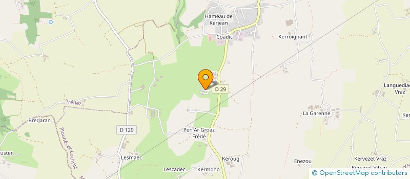 localisation de l'entreprise MONSIEUR ERWAN BODENNEC  PLOUNEVEZ-LOCHRIST