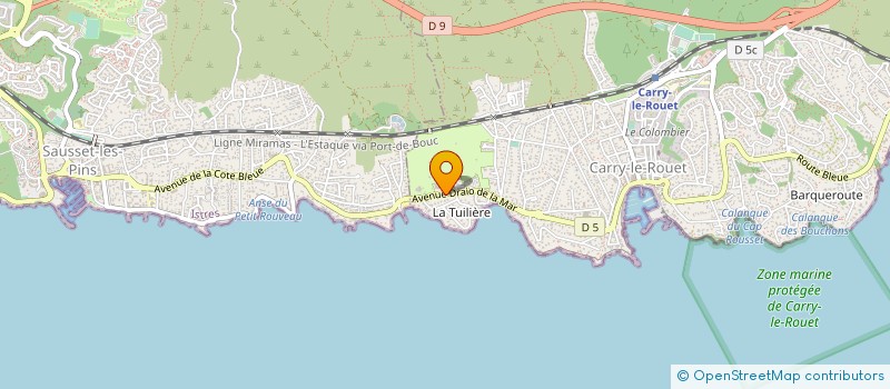 localisation de l'entreprise MONSIEUR ERWAN BONNET  CARRY-LE-ROUET