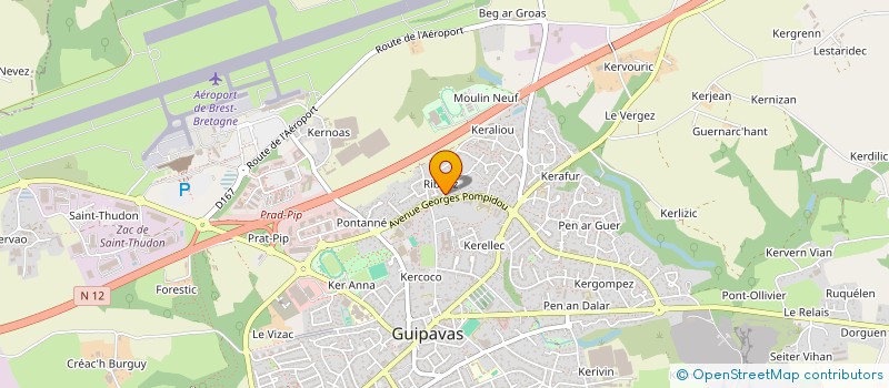 localisation de l'entreprise MONSIEUR ERWAN BOST  GUIPAVAS