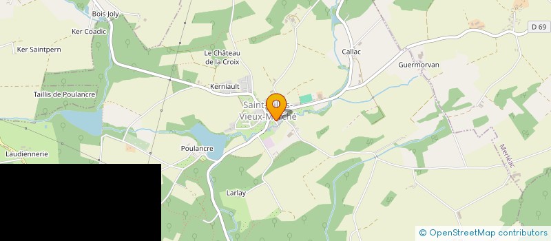 localisation de l'entreprise MONSIEUR ERWAN BOURGEOT  SAINT-GILLES-VIEUX-MARCHE