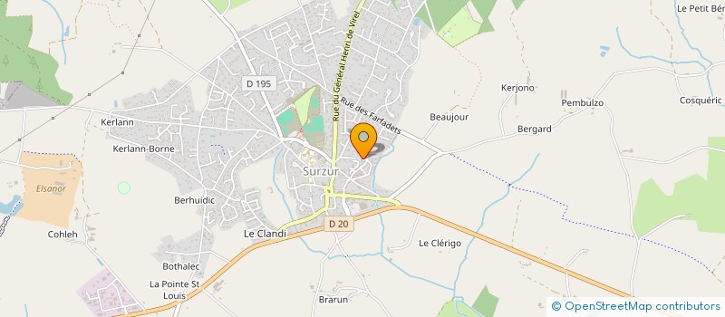 localisation de l'entreprise MONSIEUR ERWAN BROHAN  SURZUR