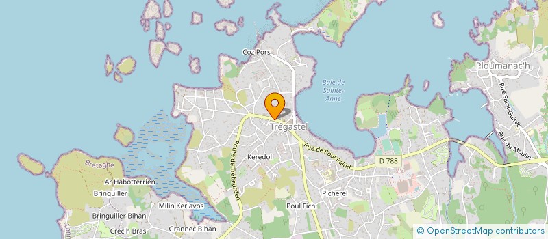 localisation de l'entreprise MONSIEUR ERWAN CADIC  TREGASTEL