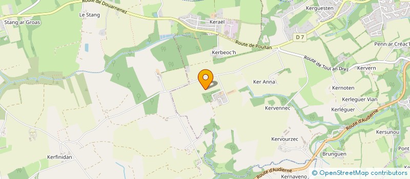 localisation de l'entreprise MONSIEUR ERWAN CARADEC  KERLAZ