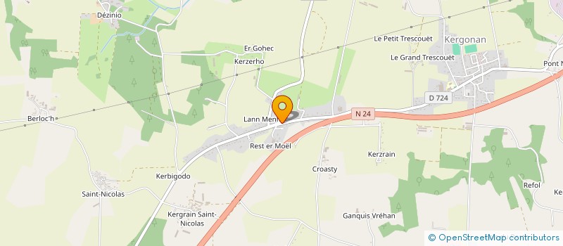 localisation de l'entreprise MONSIEUR ERWAN CARO  LANGUIDIC