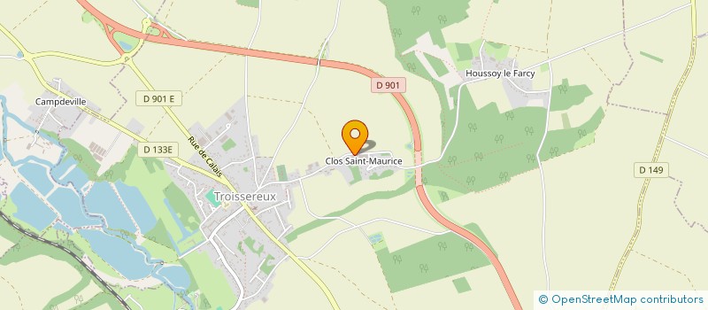 localisation de l'entreprise MONSIEUR ERWAN CAUDRON SOISSON  TROISSEREUX