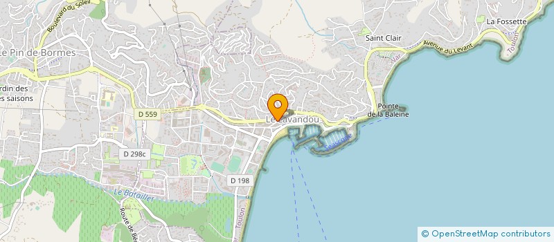 localisation de l'entreprise MONSIEUR ERWAN CAVADINI à LE LAVANDOU