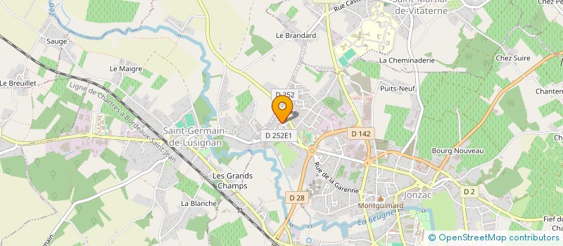 localisation de l'entreprise MONSIEUR ERWAN CHAUSSE  JONZAC