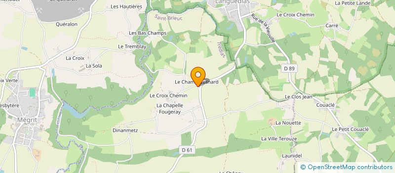 localisation de l'entreprise MONSIEUR ERWAN CHEHU  TREDIAS