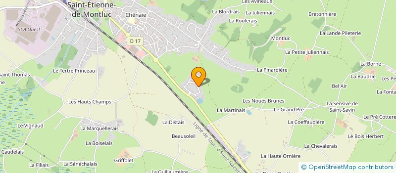 localisation de l'entreprise MONSIEUR ERWAN CHOLET  SAINT-ETIENNE-DE-MONTLUC