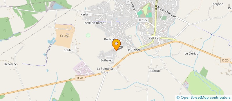 localisation de l'entreprise MONSIEUR ERWAN COSPEREC  SURZUR