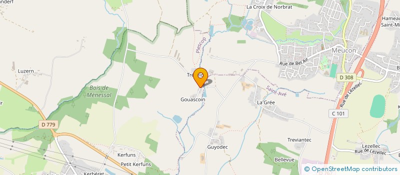 localisation de l'entreprise MONSIEUR ERWAN COURTEL  PLESCOP